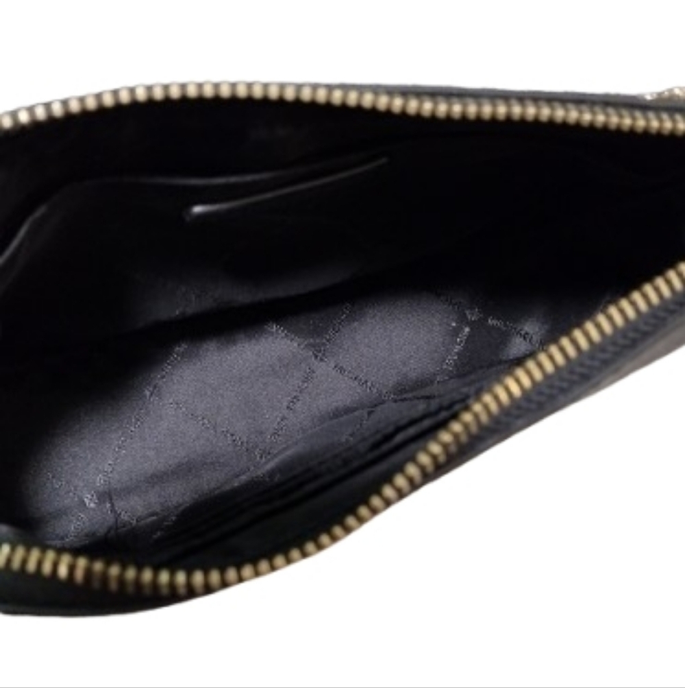 Michael Kors Jet Set Travel Medium Pouchette Crossbody Bag in Black - Picture 11 of 17
